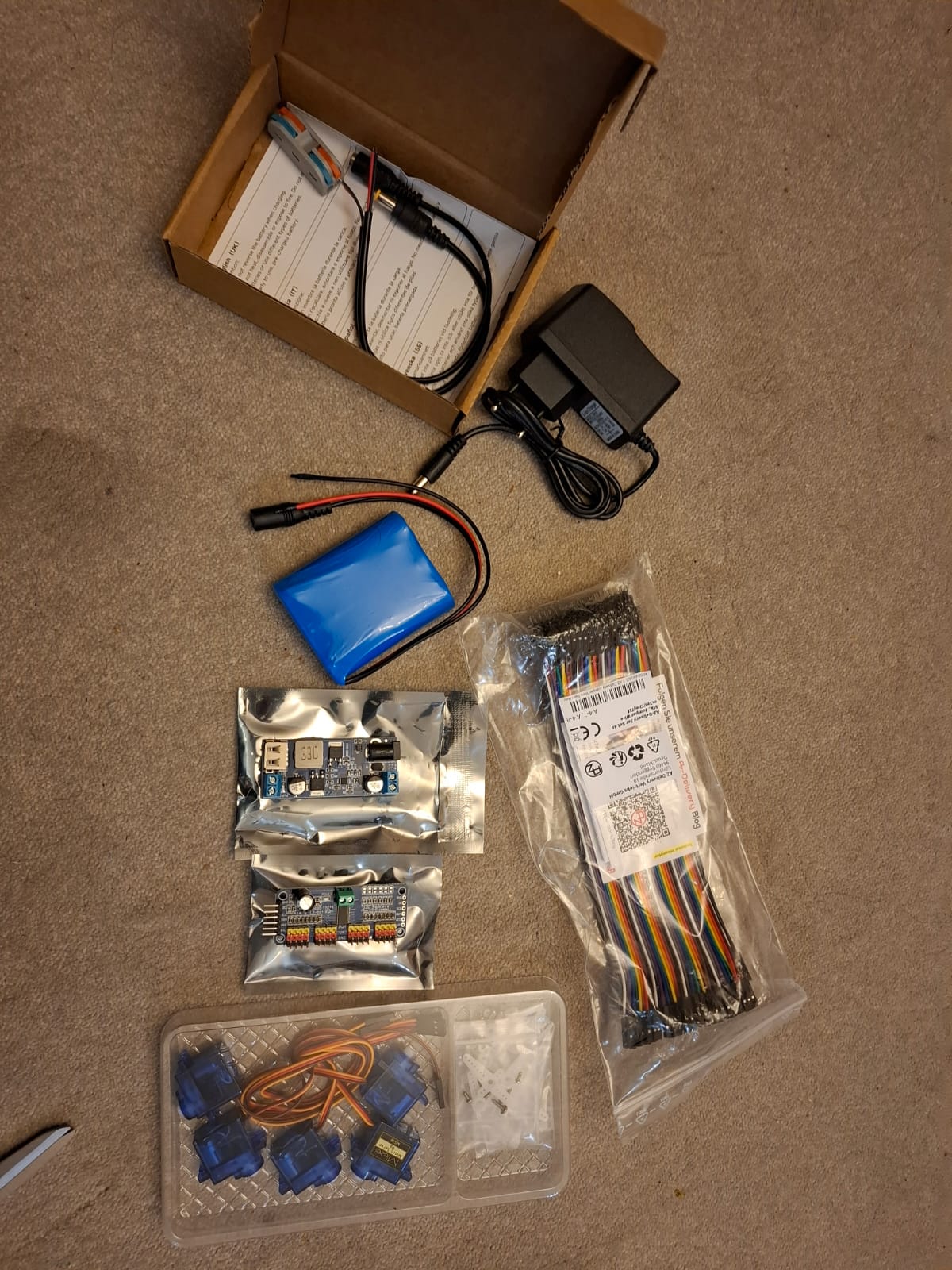 Electronic components prepared for the I-SPI prototype