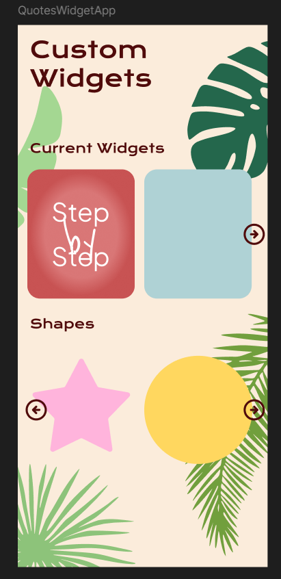 Quotes Garden current-widgets screen